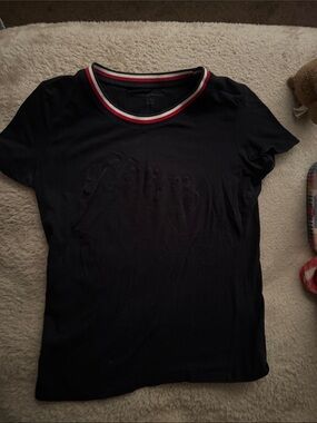 Tommy Hilfiger navy Ringer Tee embossed brand